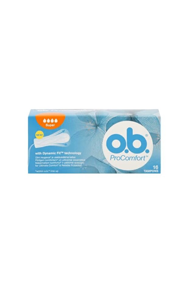 16-Piece Dynamic Fit Technology Tampons - Super