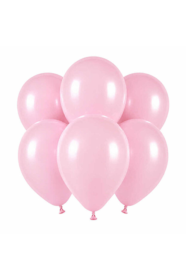 Baby Pink Color Latex Pastel Balloon (30 cm) - 6 Pieces