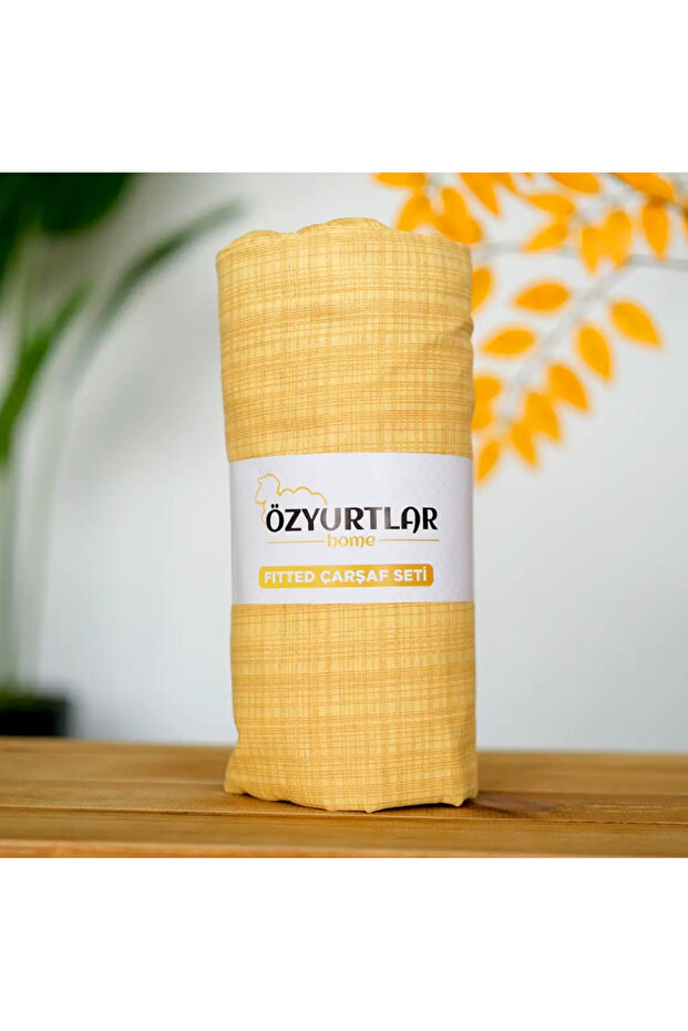 طقم ملاءات سرير مطاطية من Ozyurtlar، مقاس فردي، مصنوع من القطن الخالص بنسبة 100%