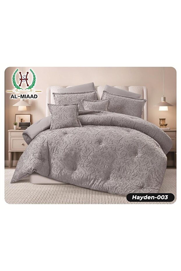 Soft Microfiber Double Bedspread-8 Pcs-8 Piece Comforter Set-240*260