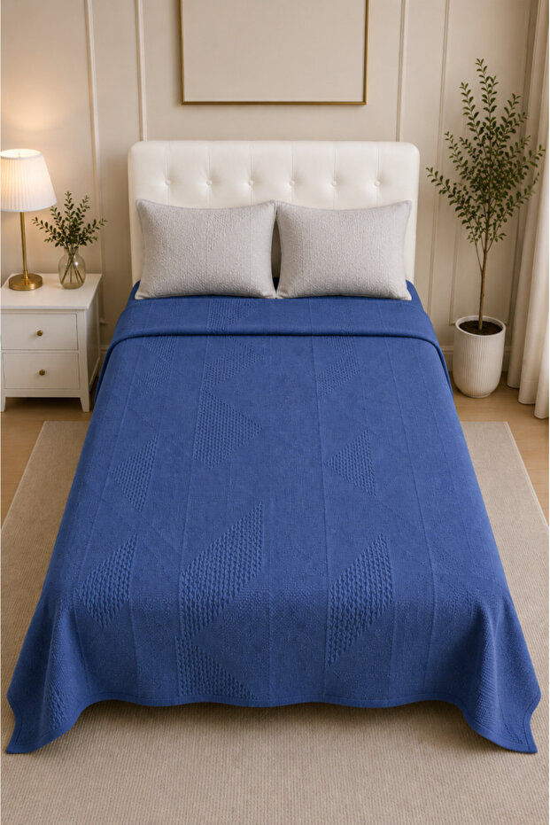 Nova Pano 220X230 cm Double Luxury Pique Indigo