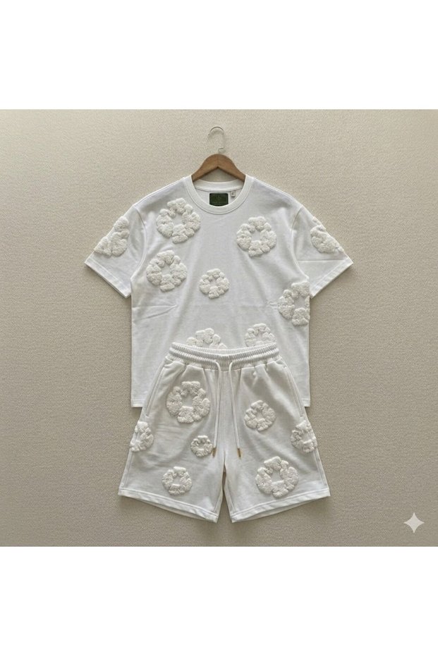 Urban Contrast Patterned Comfortable Unisex Set – Men's & Women's Casual Stylish Combination