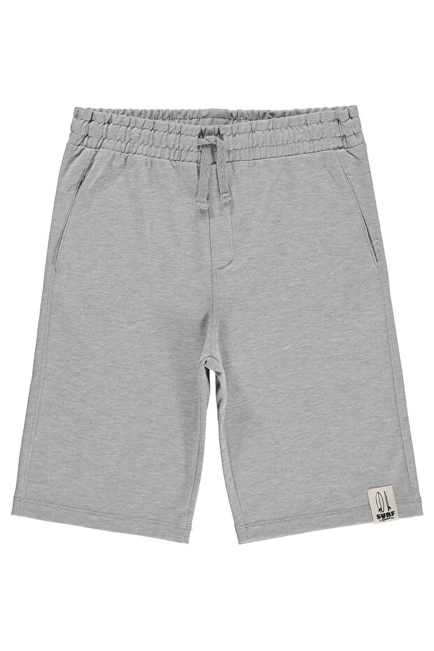 Basic Labelled Capri for 10-13 Years - Gray