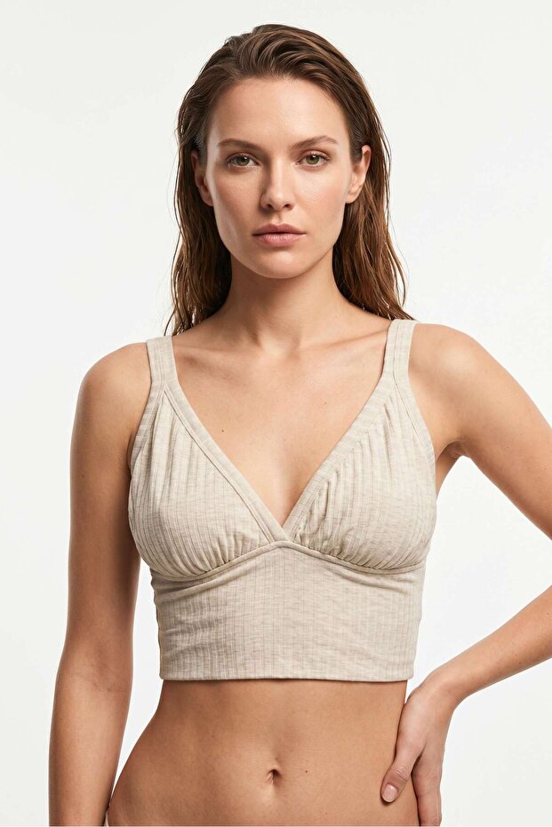 Women's Coffee Melange Camisole Bralet
