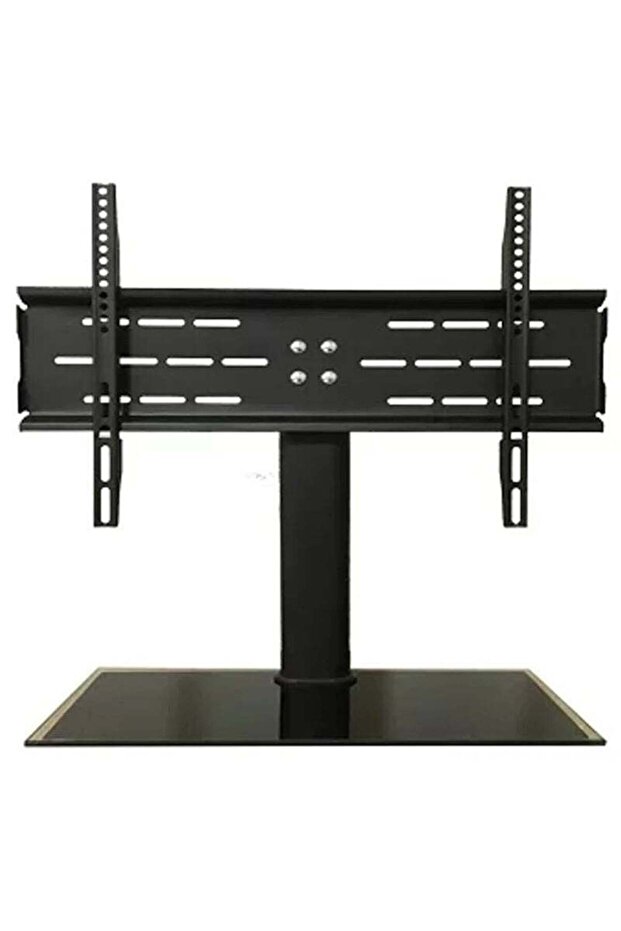 Universal Swivel Tabletop TV Stand for 37-70 Inch Flat or Curved Screen TVs – Height Adjustable Mount