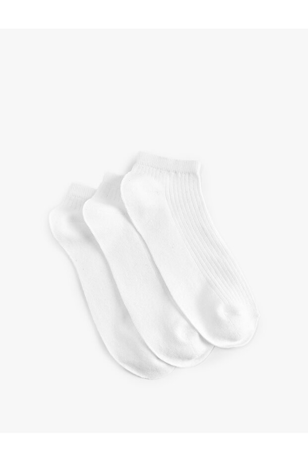 Set of 3 Basic Booties Socks