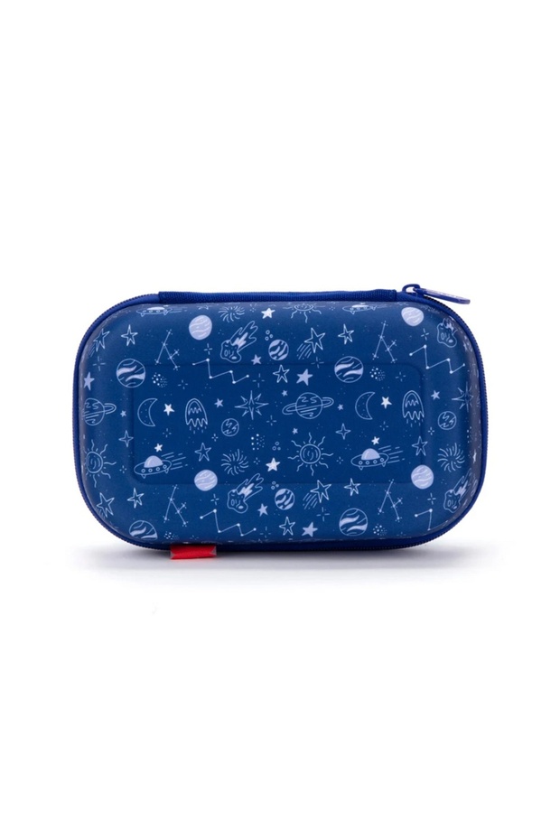 Penar cu fermoar Bubble Top Storage Box - Blue Space - 5