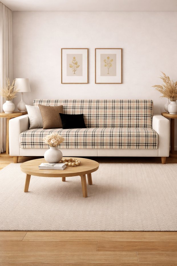 Soft-Touch Digital Printed Sofa Cover Multi-Purpose Sofa Shawl Sofa Bed Cover Non-Slip Sponge-Backed 165 X 215