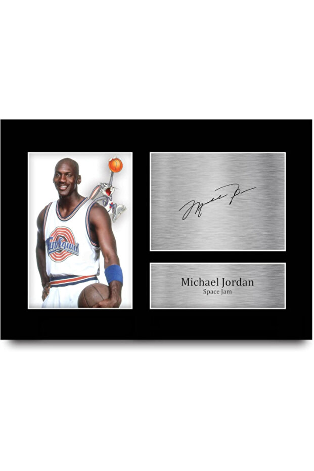 A4 Michael Jordan Space Jam Gifts Printed Signed Autograph Picture for Movie Memorabilia Fans
