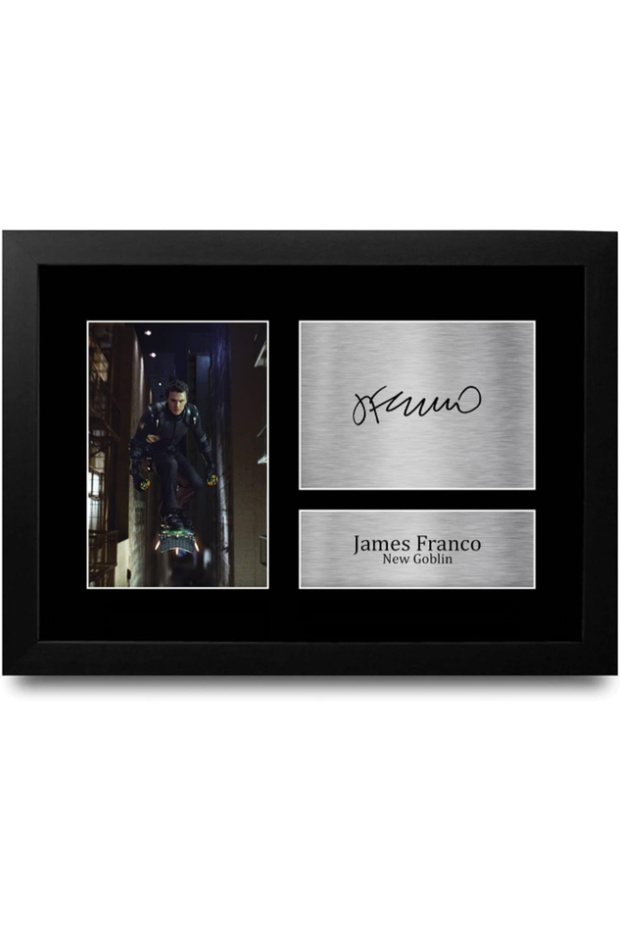 FR A4 James Franco Spider-Man New Goblin Gifts Printed Signed Autograph Picture for Movie Memorabilia Fans - A4 Framed
