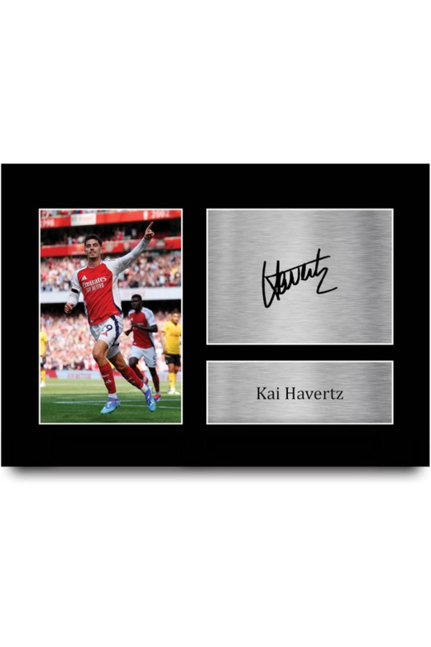 Kai Havertz Arsenal Printed Memorabilia Signed Autograph Photograph Display for Football Fans and Supporters - A4
