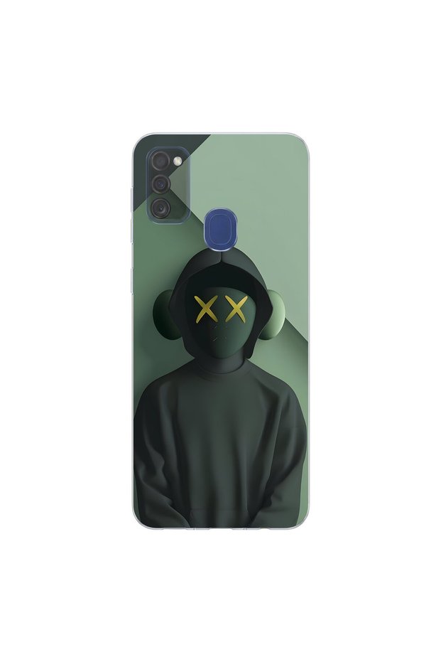 Samsung Galaxy M30S Compatible No Face 1 Design Transparent Case