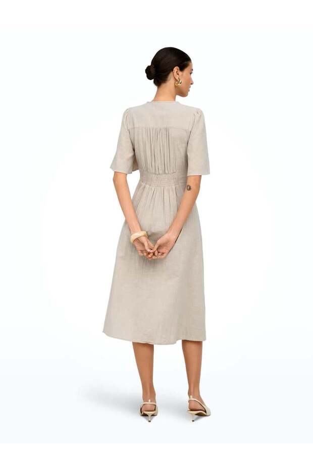 OnlTizana 2/4 Midi Dress WVN NOOS Kadın Elbise Gri (15373535) - 2