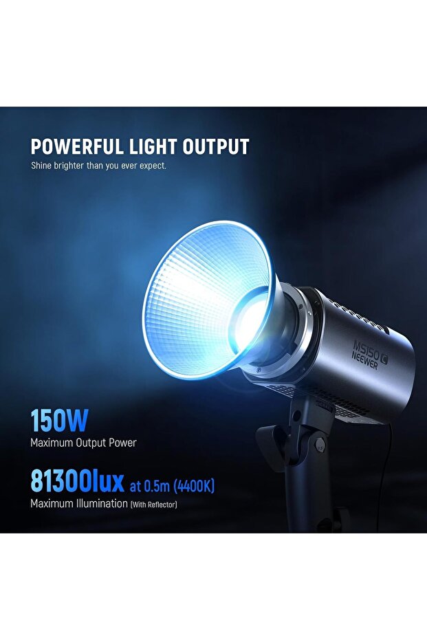 ضوء فيديو LED RGB طراز MS150C مع تحكم عبر التطبيق (المملكة المتحدة)