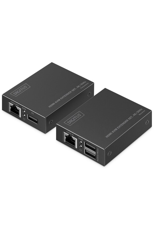 Extensor HDMI KVM 4K/30Hz negru - 1