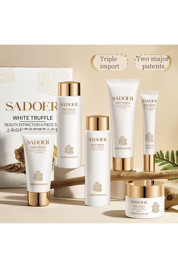Luxury White Truffle Skin Care Set, 6-Piece Moisturizing Radiance and Set for Radiant Skin