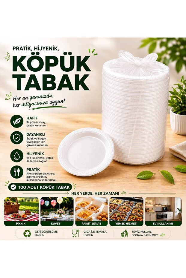 KÖPÜK TABAK ORTA BOY 100'LÜ