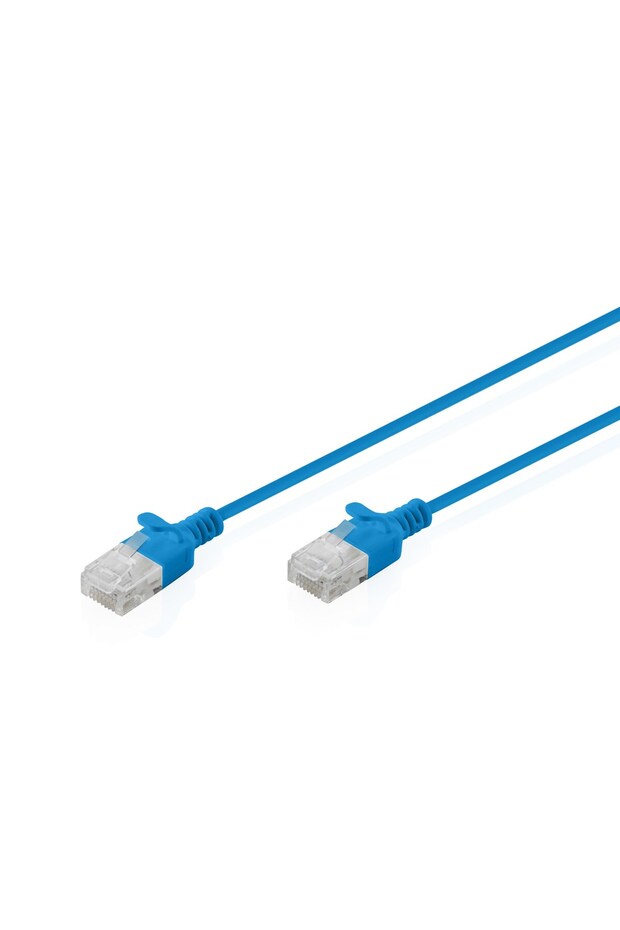 كابل بيانات رفيع عالي المرونة من نوع Slim CAT 6 U-UTP، نحاس، 1 متر