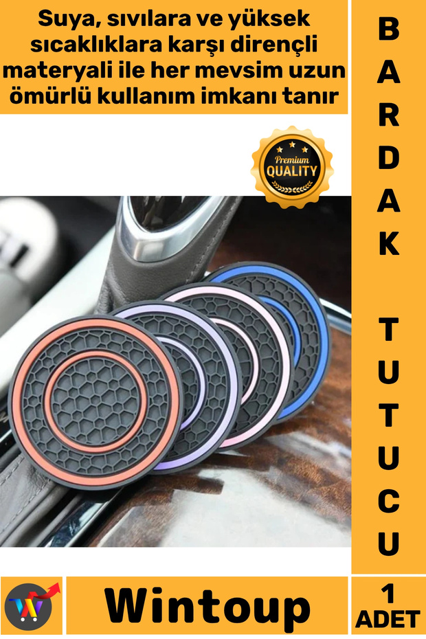 # Mat Non-Slip Silicone Pvc Waterproof Heat-Resistant Aesthetic Washable Car Interior Cup Holder Mat