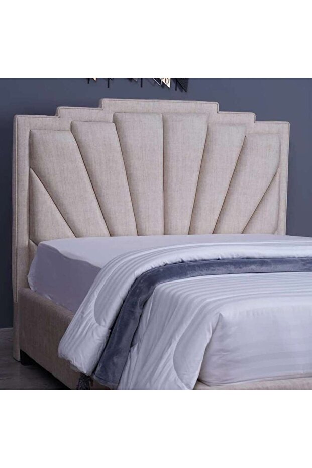 URANUS HEADBOARD CHANEL BEIGE L-160 : H-125 CM