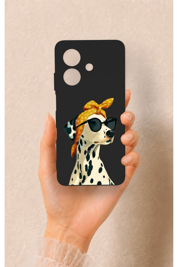 Oppo A3 Compatible Cool Dalmatian Patterned Silicone Case