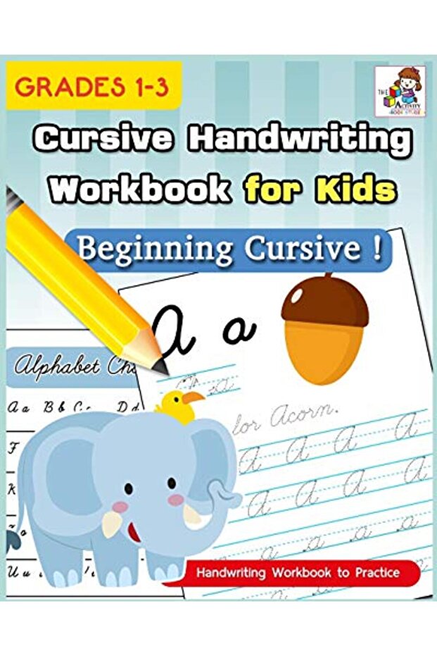 Cursive Handwriting Workbook for Kids: Cursive Writing Practice Book, Alphabet Cursive Tracing Book