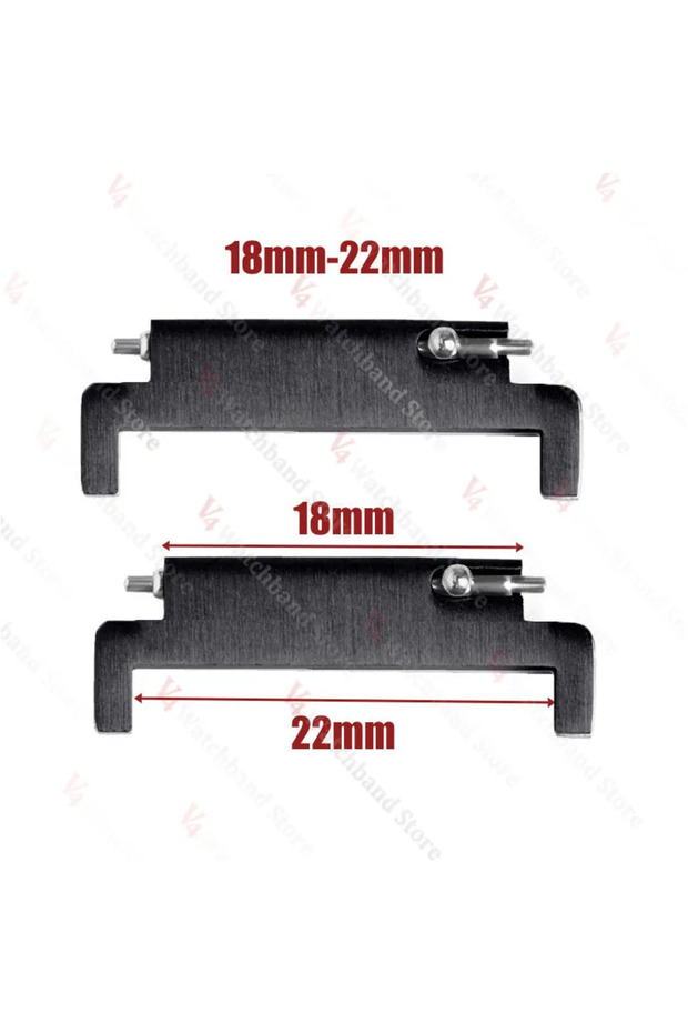 Black-18mm-22mm 1 Pair Watch Strap Adapter 18mm To 20mm 22mm,20mm To 18/20/22mm,22mm To 22mm Quick R