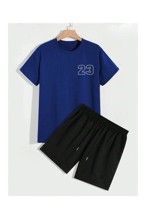 Unisex Oversize Shorts Set Short Sleeve T-Shirt Comfortable Fit Summer Casual Sports