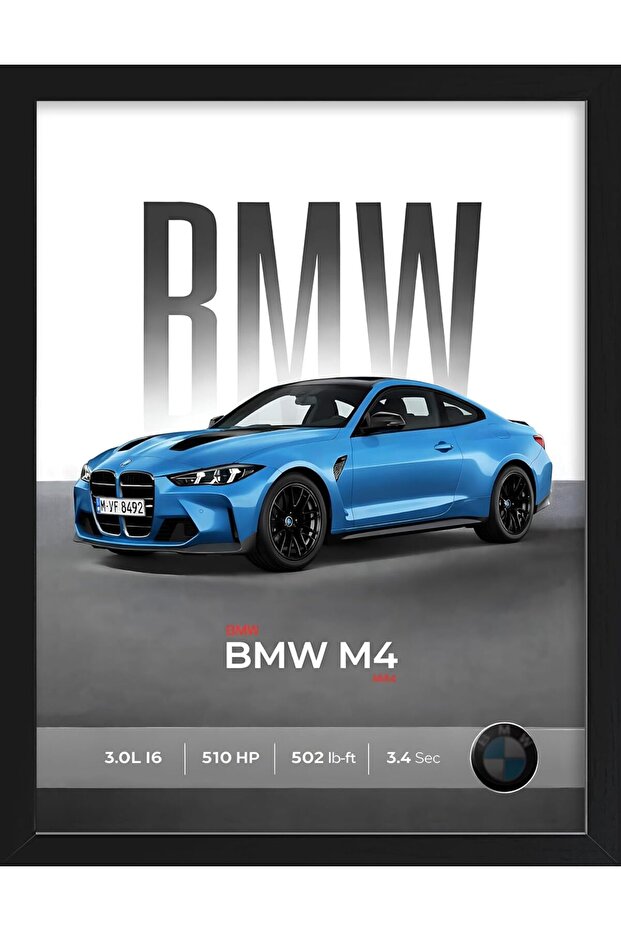 Premium Canvas Digital Print Wall Art 30x40 cm Framed Poster for Home Office Decor Gift Piece