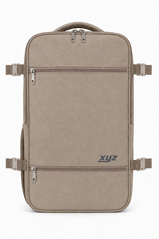 Xyz Series Kst-Tr100C Cabin Size, In-Flight, Ergonomic, with Laptop and Tablet Compartment, Travel, Suitcase, 15-18 Inch Compatible Backpack-Camel