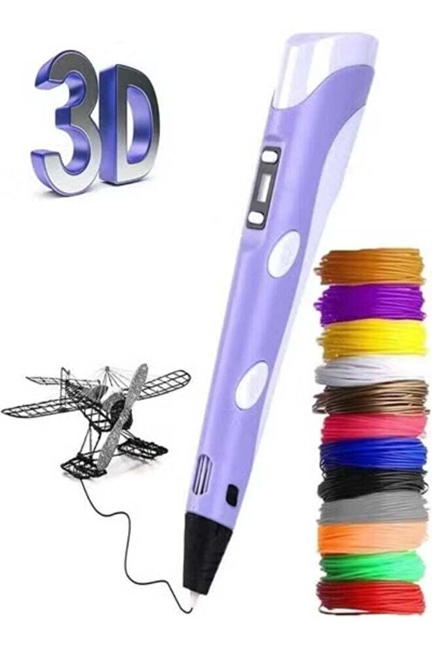 2nd Gen 3D Printing Pen with USB Power, Adjustable Speed/Temp, Low-Heat Nozzle, Ergonomic Design