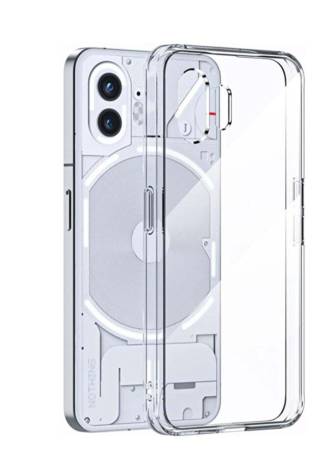 Nothing Phone 2 Clear Case, Hard PC Back + Soft TPU Bumper Crystal Clear Slim Fit Lightweight Transparent