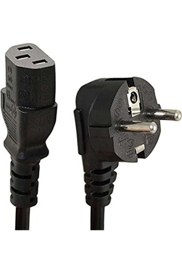 Power Cable for Computers – Black – Standard AC Power Cord Compatible with Desktop PCs, Monitors, Printers, and More