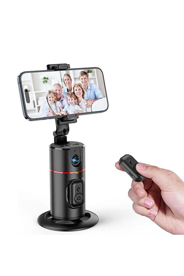 Auto Face Tracking Tripod 360° Rotating Phone Holder for Vlog, TikTok, Live Streaming