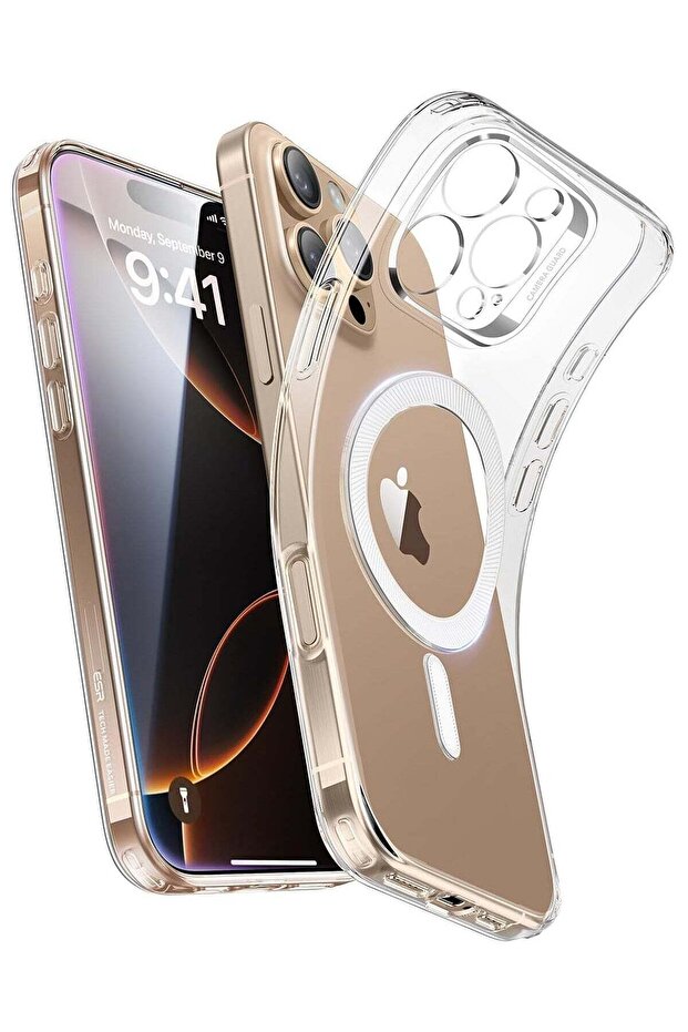 iPhone 16 Pro Case - MagSafe Compatible, Shockproof Thin Cover with Camera Protection, Resists Yellowing and Scratches - Clear