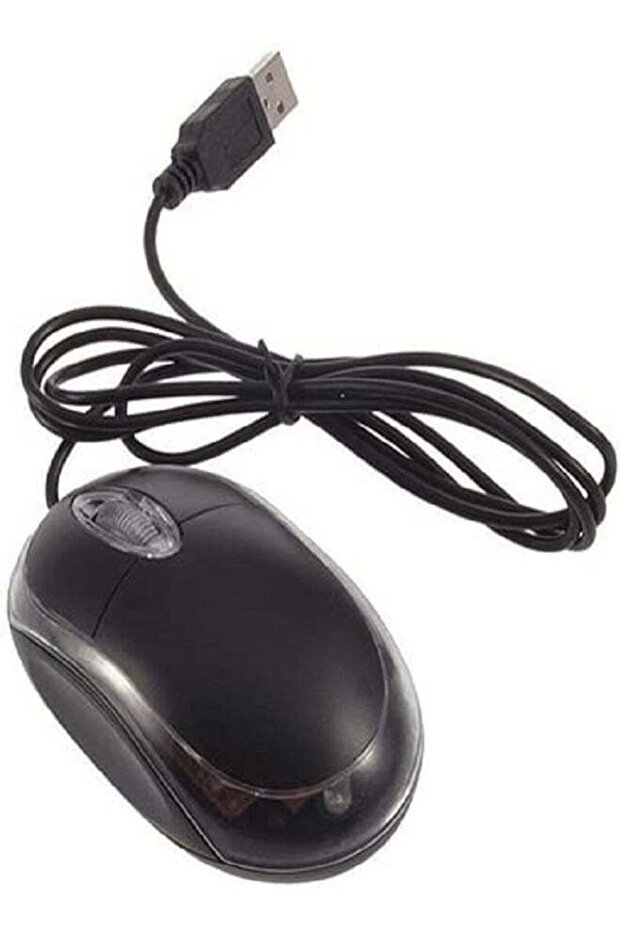Wired Optical Mouse 11.7x8.4x3.6cm Black