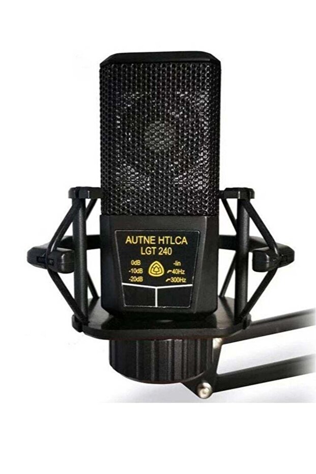LGT240 Condenser Microphone Studio Cardioid Directional Audio Recording Mic for PC Computer