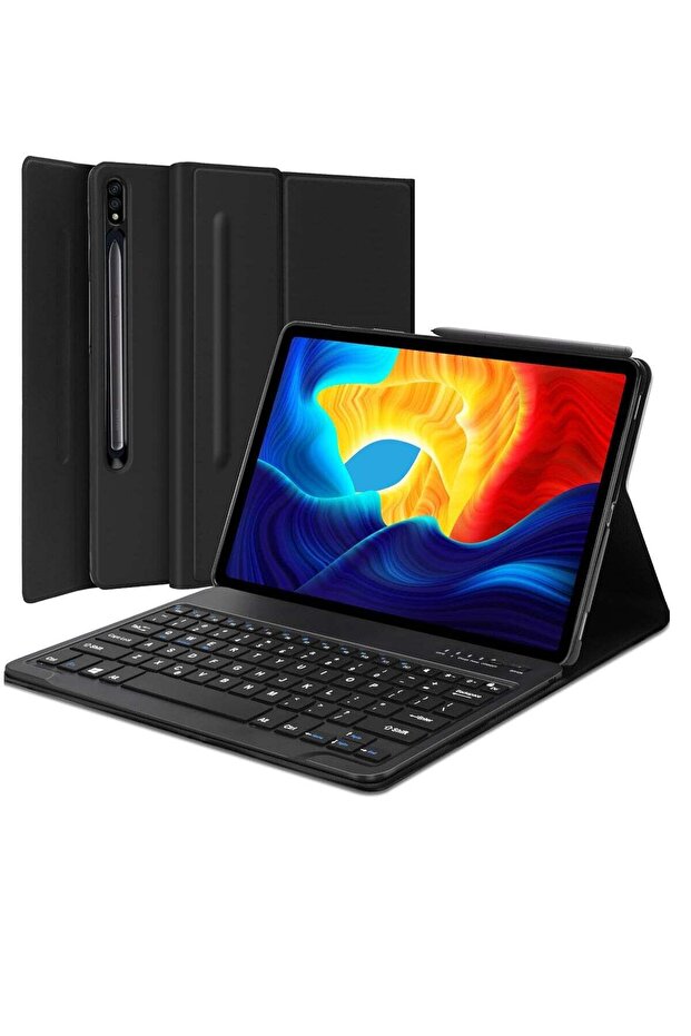 Samsung Galaxy Tab S8 Plus/S7 FE/S7 Plus 12.4” Keyboard Case with Detachable Bluetooth Keyboard