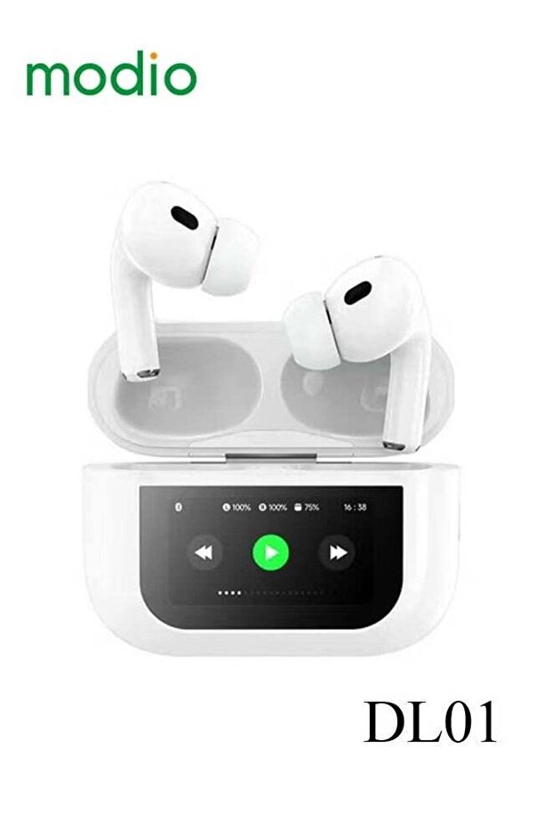 True Wireless Earphones with Smart Touch Display, Active Noise Cancellation, HD Microphone