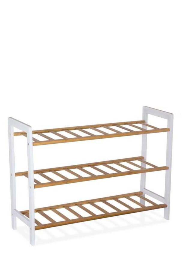 3-Tier Bamboo Foldable Shoe Rack