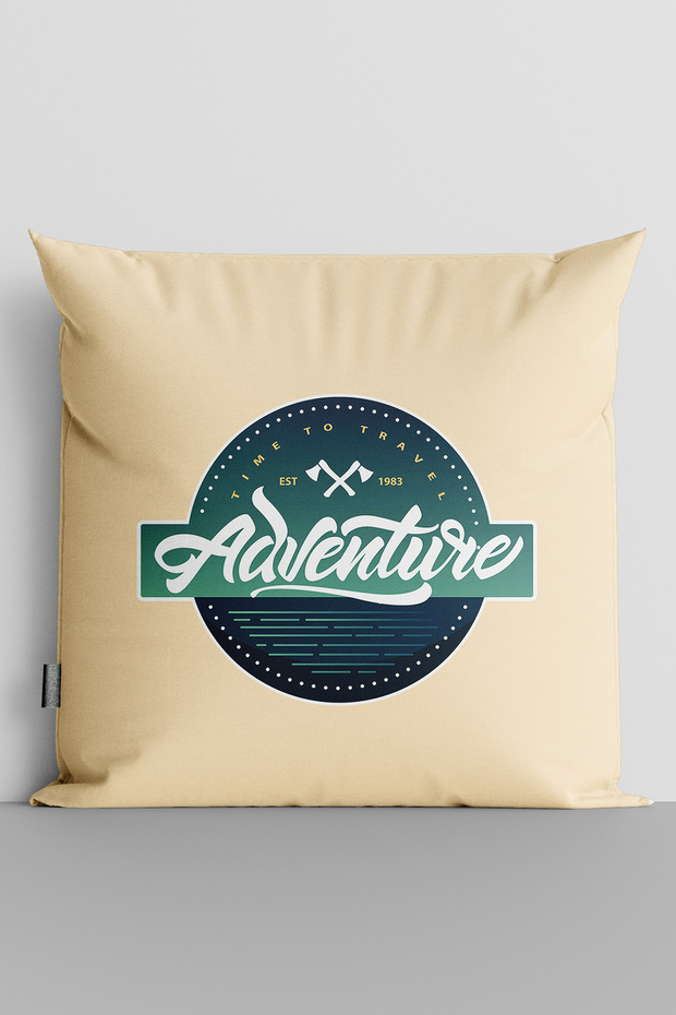 غطاء وسادة مطبوع رقميًا على الوجهين من Adventure - 3159