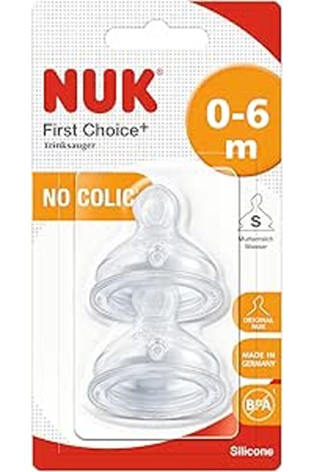 NIPPLE FIRST CHOICE+NO COLIC 0-6M 2S: 9574
