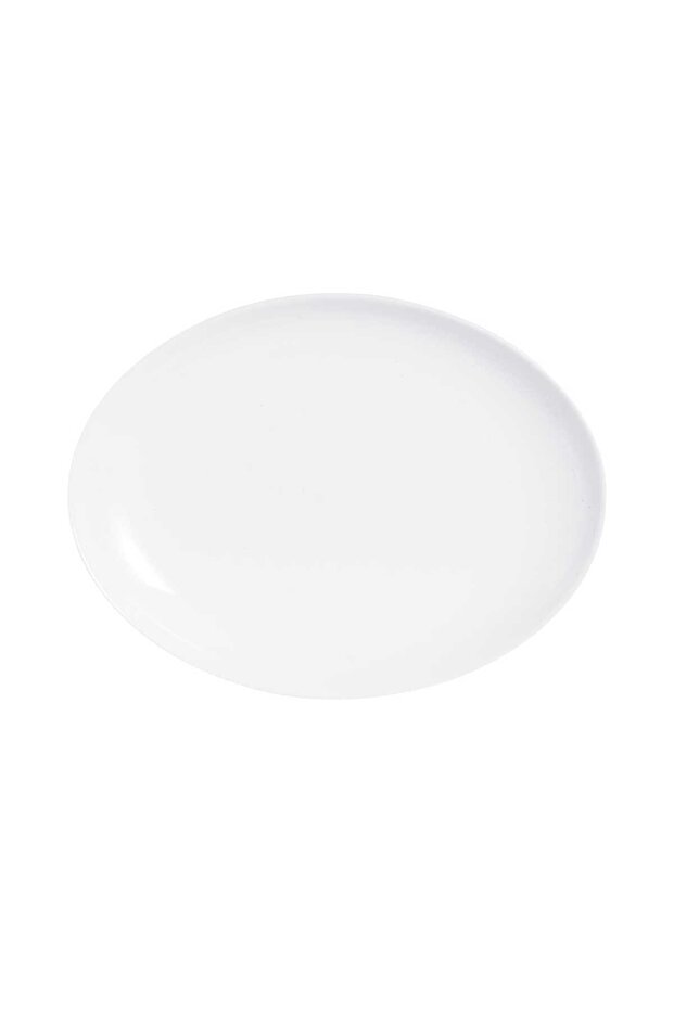 Diwali 33 cm Plain Opal Oval Plate, P6032