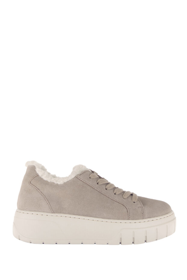 73221 Kadın Kürk Detaylı Sneaker 3.5-7.5 - 4