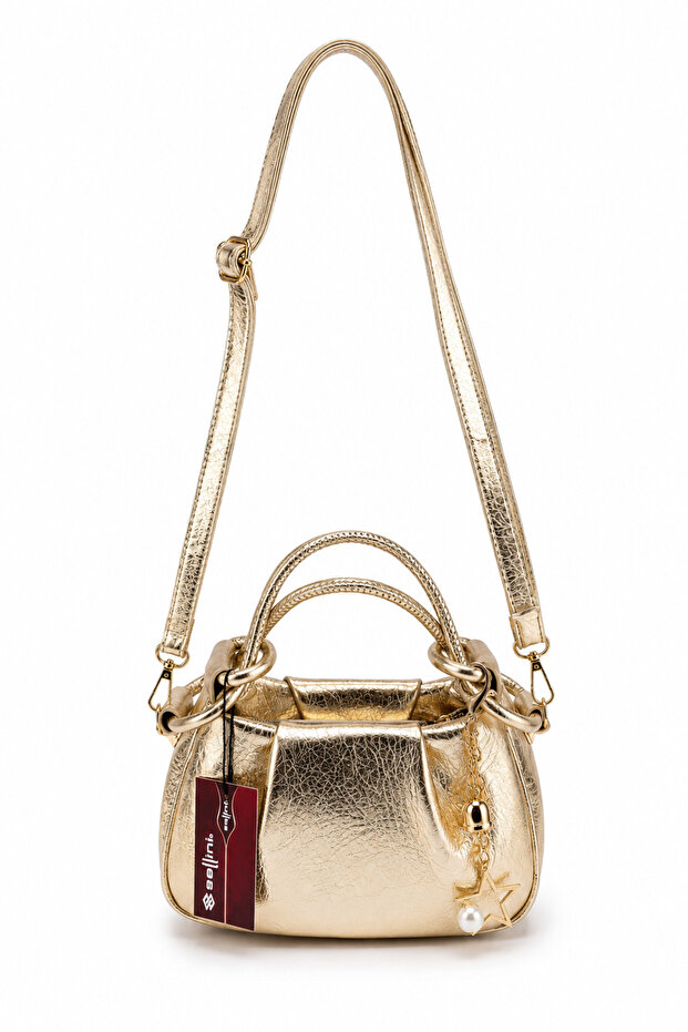 Bellina Rose Gold Women's Hand and Shoulder Bag