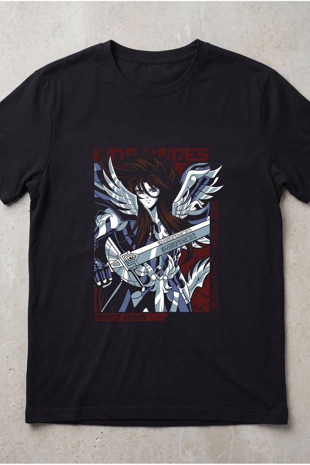 Knights of the Zodiac Saint Seiya Hades Anime Printed Standard Cut Unisex Tshirt