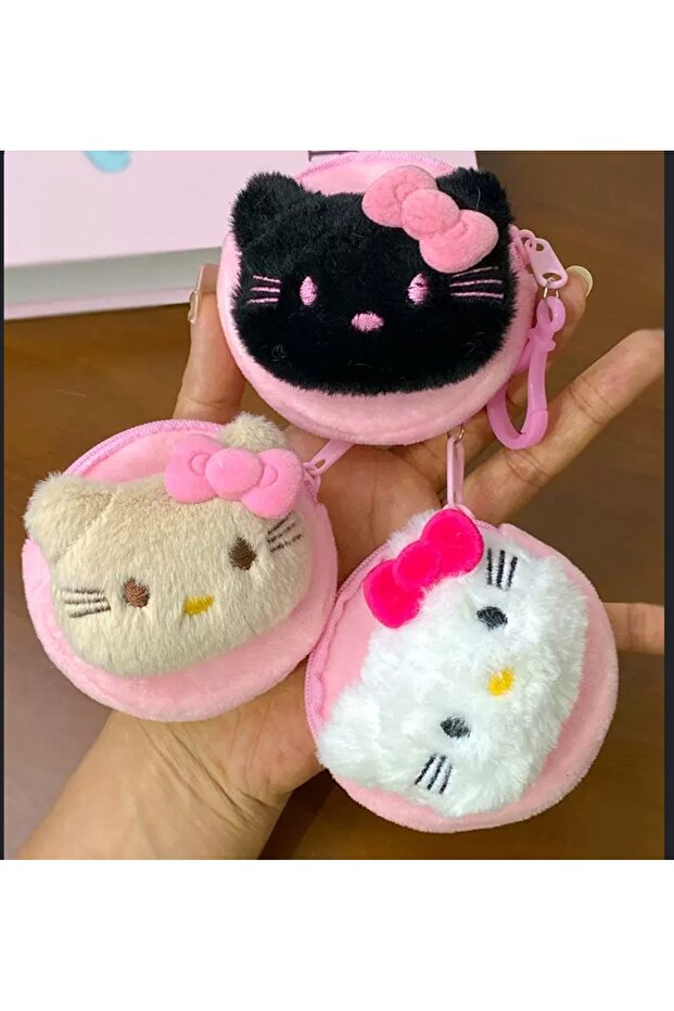 Mini Plush Wallet Hello Sanrio Character 2 Pieces Random Model Kitty Friends and Itself