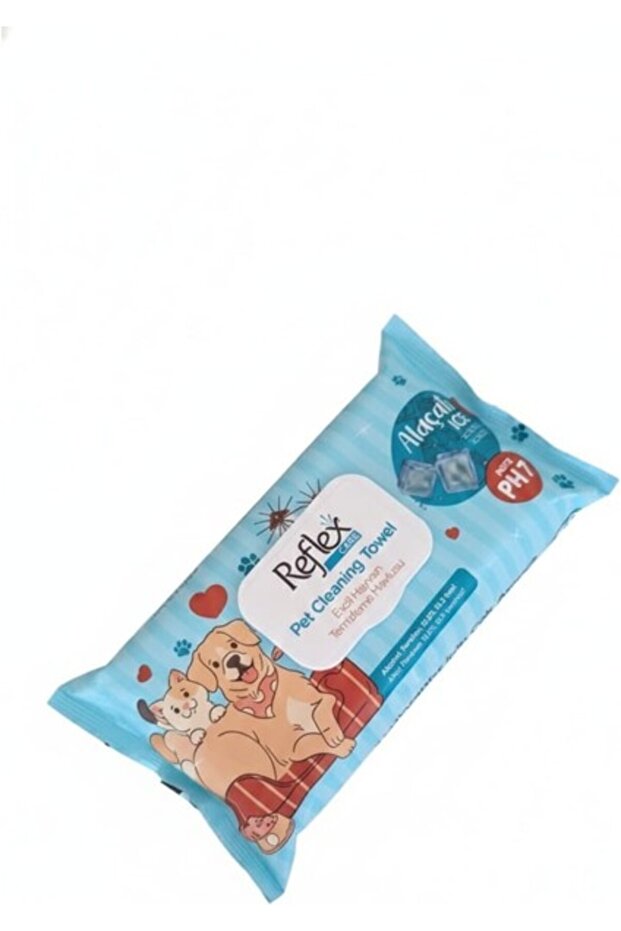Alaçatı Ice Scented Multi-Purpose Hygienic Cleaning Wipes for Cats and Dogs 50 Pack
