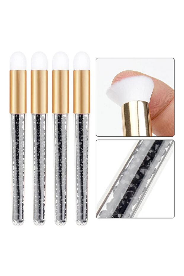 A0219-5pcs black 5PC Eyelash Cleaning Brush Lash Shampoo Extensions RemoverBrush Peel Off Face Nose