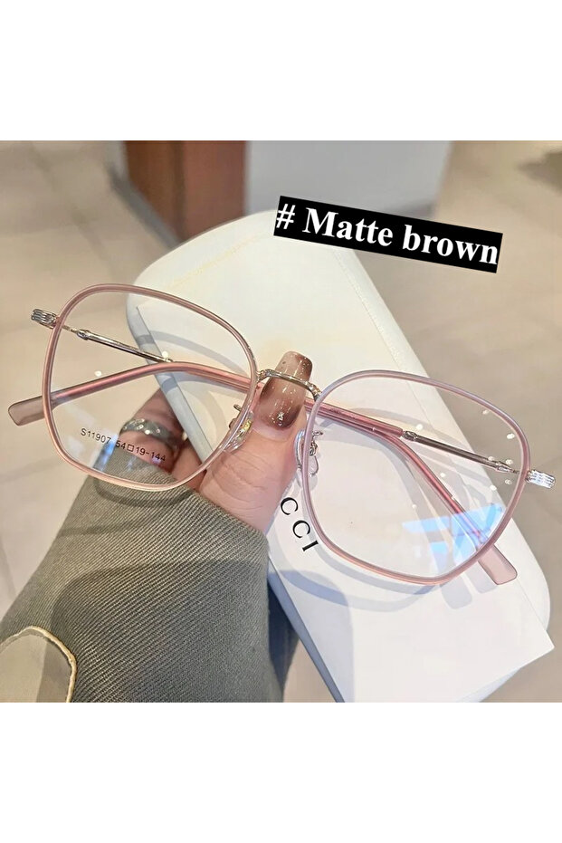 C1 -2.5 Anti Blue Light Myopia Glasses 0 ~ -4.0 Resin Lenses Plastic+metal Frame Square 8 Colors To